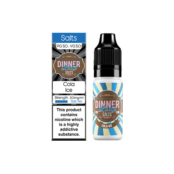 20mg Dinner Lady Ice Salts 10ml Nic Salts (50VG/50PG)