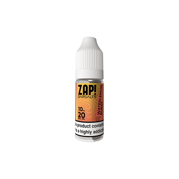 20mg ZAP! Bar Salts Nic Salt 10ml (50VG/50PG)