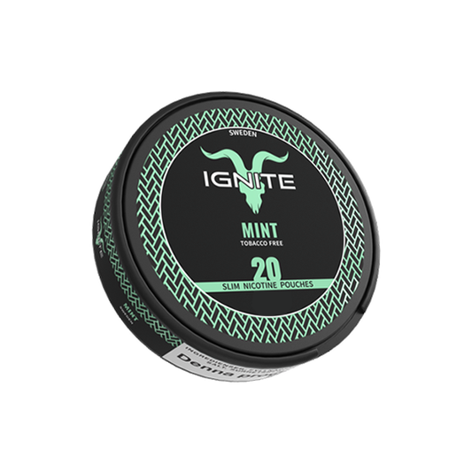 20mg Ignite Mint Slim Nicotine Pouches - 20 Pouches