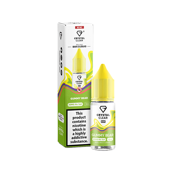 20mg Crystal Clear Nic Salt 10ml (50VG/50PG)