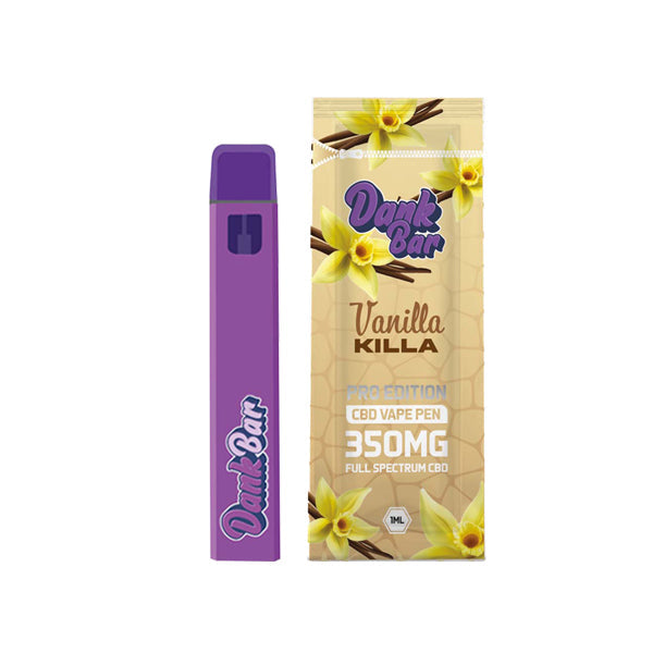 Dank Bar Pro Edition 350mg Full Spectrum CBD Vape Disposable by Purple vanilla