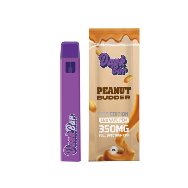 Dank Bar Pro Edition 350mg Full Spectrum CBD Vape Disposable by Purple peanut budder