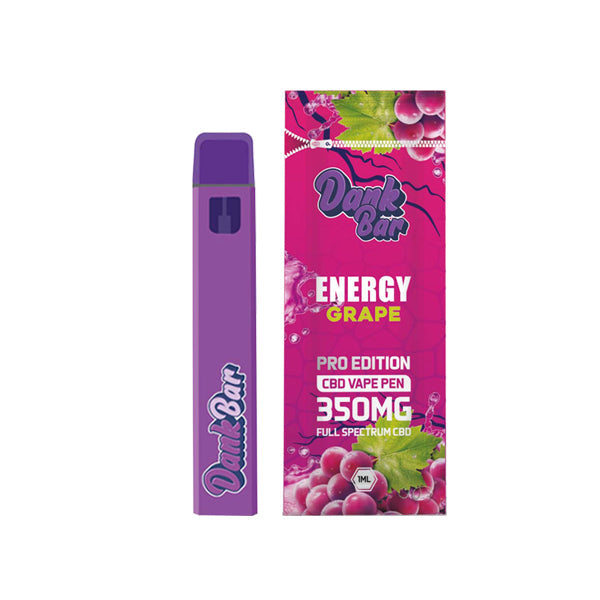 Dank Bar Pro Edition 350mg Full Spectrum CBD Vape Disposable by Purple grape