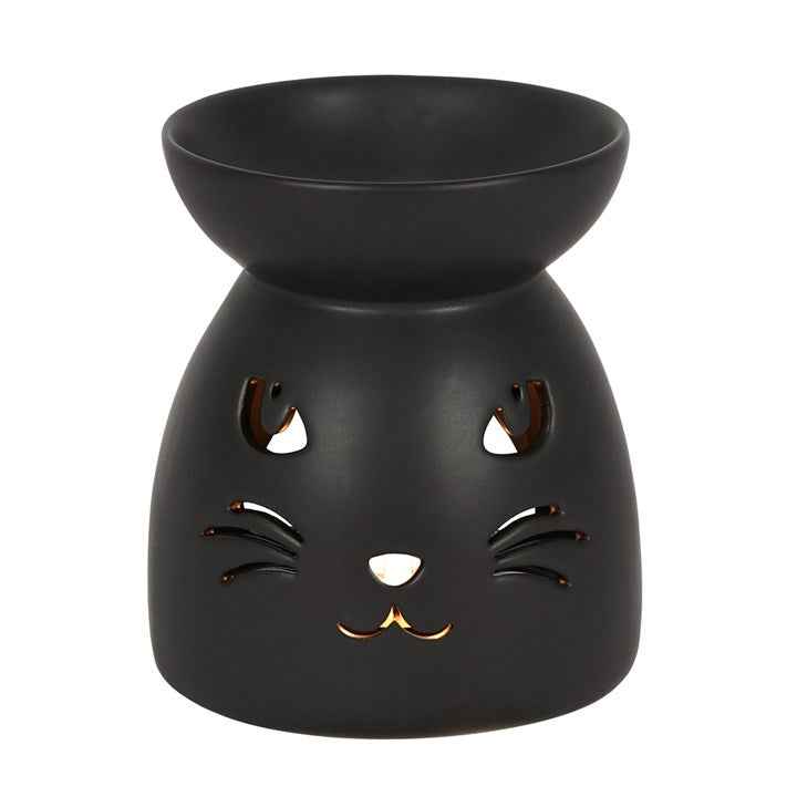 Black Cat Cut Out Oil Burner and Wax Warmer