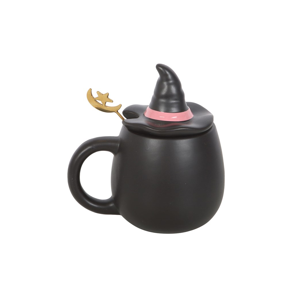 Good Witch Lidded Mug with Spoon