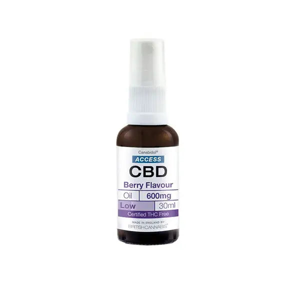Access CBD 600mg CBD Broad Spectrum Oil Small Bottle with Berry Flavor