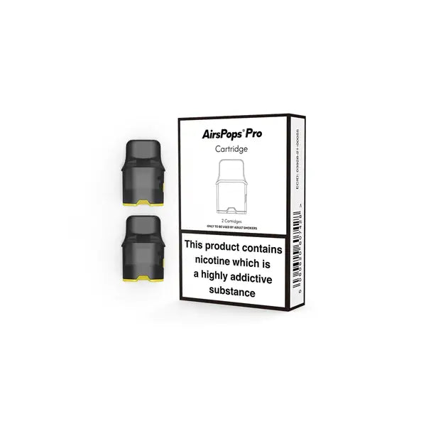 AirsPops By Airscream Replacement Pro Pod Cartridges 2PCS 2ml (No Coils Included) - Vaping Products