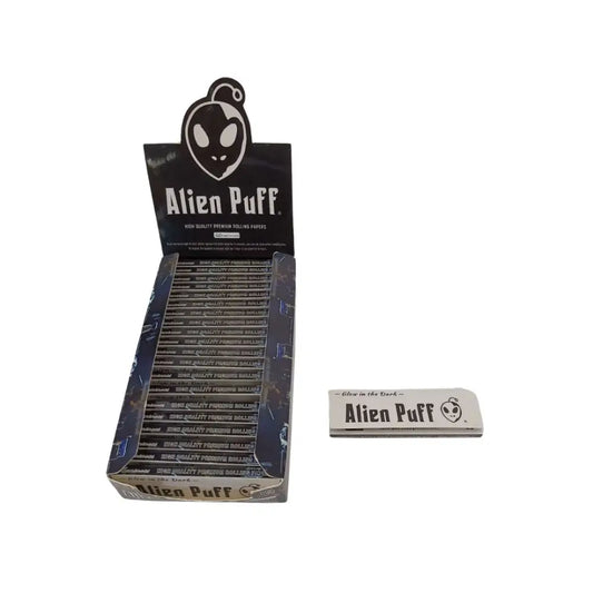 Alien Puff 1.25 Size Luminous Glow in The Dark Rolling Papers 24 Booklets (HP2110) - Fulfilment