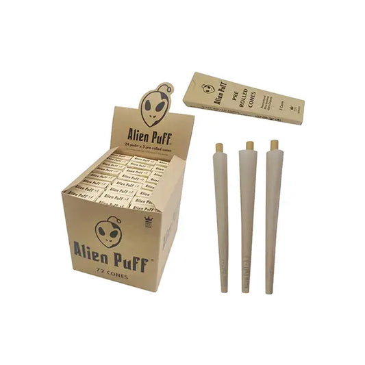 Alien Puff Hemp King Size 3x Cones 24 Packs (HP2502) - Smoking Products