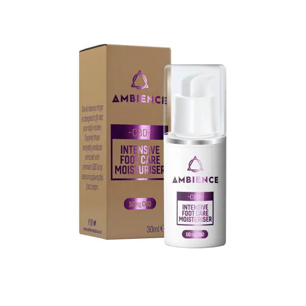 Ambience CBD Infused 50mg CBD Foot Care Moisturiser 30ml (Buy 1 Get 2 Free) - CBD Products