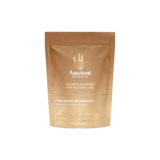 Ancient Extracts Organic Lions Mane Powder - 60g - Nootropics & Supplements
