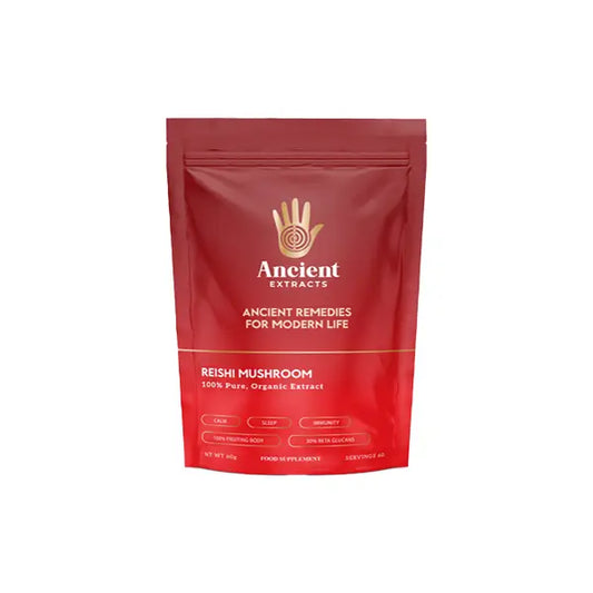 Ancient Extracts Organic Reishi Powder - 60g - Nootropics & Supplements