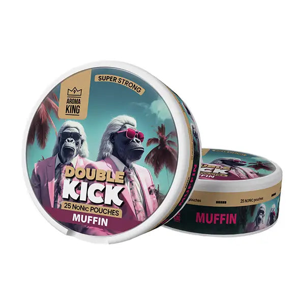 Aroma King Double Kick 10mg NoNic - 50mg Nicotine Substitute Pouches - 25 Pouches - Smoking Products
