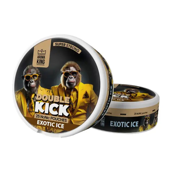 Aroma King Double Kick 10mg NoNic - 50mg Nicotine Substitute Pouches - 25 Pouches - Smoking Products