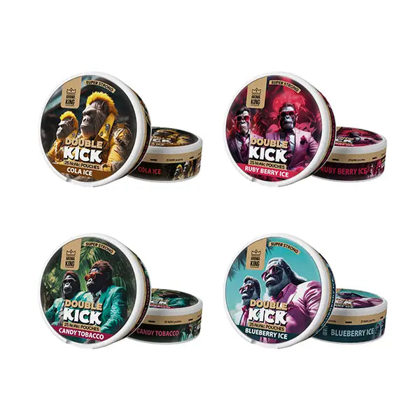 Aroma King Double Kick 10mg NoNic - 50mg Nicotine Substitute Pouches - 25 Pouches - Smoking Products