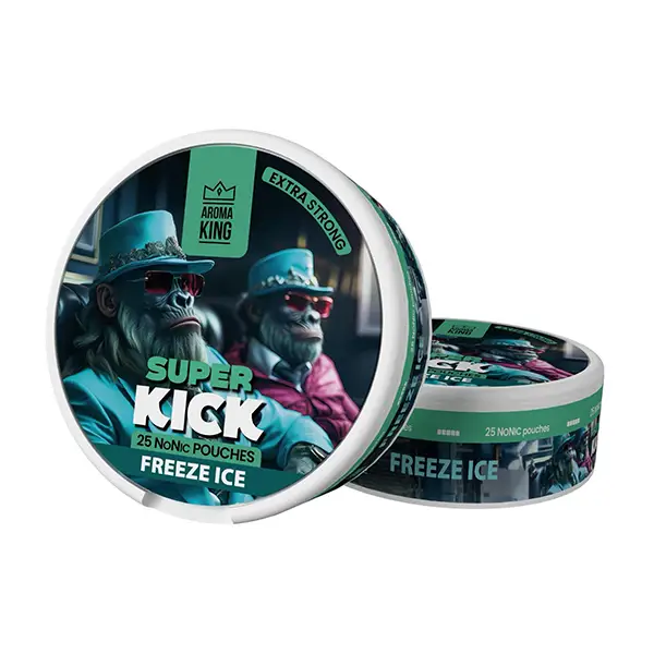 Aroma King Super Kick 5mg NoNic - 25mg Nicotine Substitute Pouches - 25 Pouches - Smoking Products
