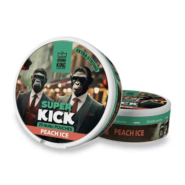 Aroma King Super Kick 5mg NoNic - 25mg Nicotine Substitute Pouches - 25 Pouches - Smoking Products