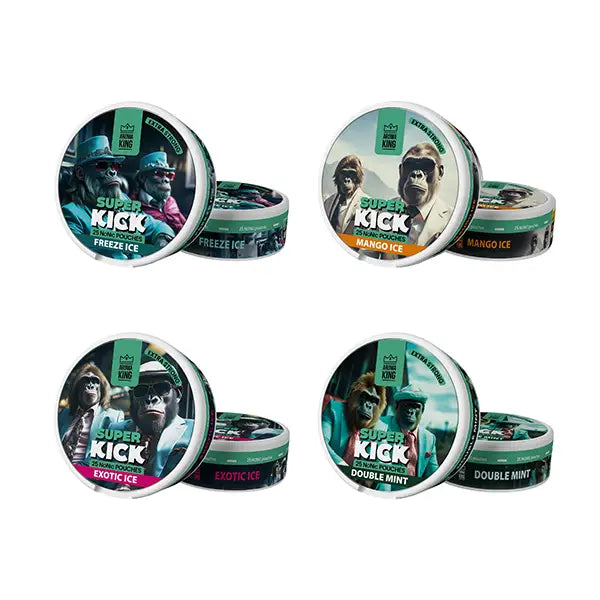 Aroma King Super Kick 5mg NoNic - 25mg Nicotine Substitute Pouches - 25 Pouches - Smoking Products