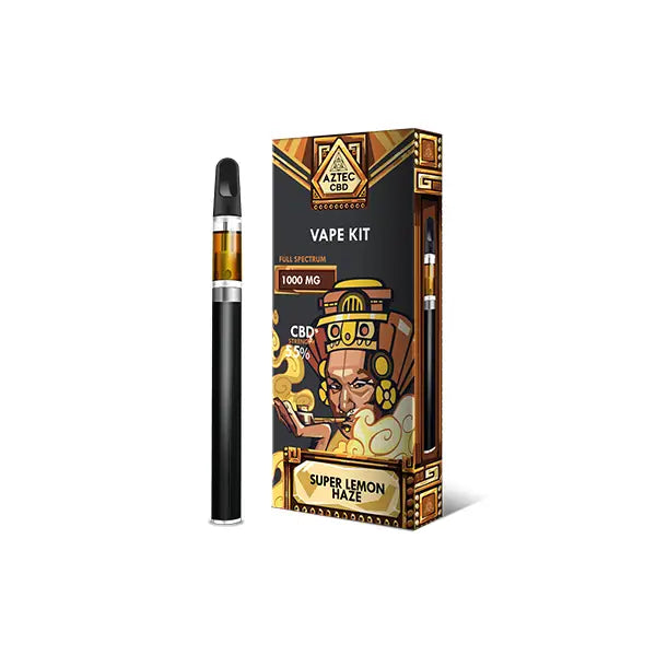 Aztec CBD 1000mg Vape Kit 1ml CBD Products