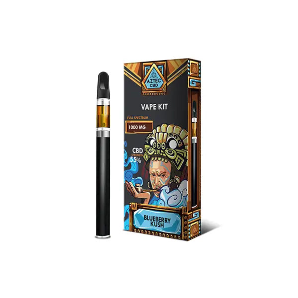 Aztec CBD 1000mg Vape Kit - 1ml - CBD Products