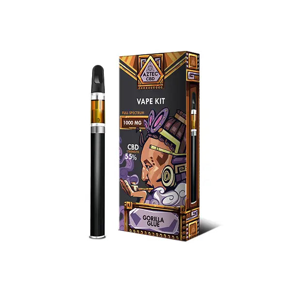 Aztec CBD 1000mg Vape Kit - 1ml - CBD Products