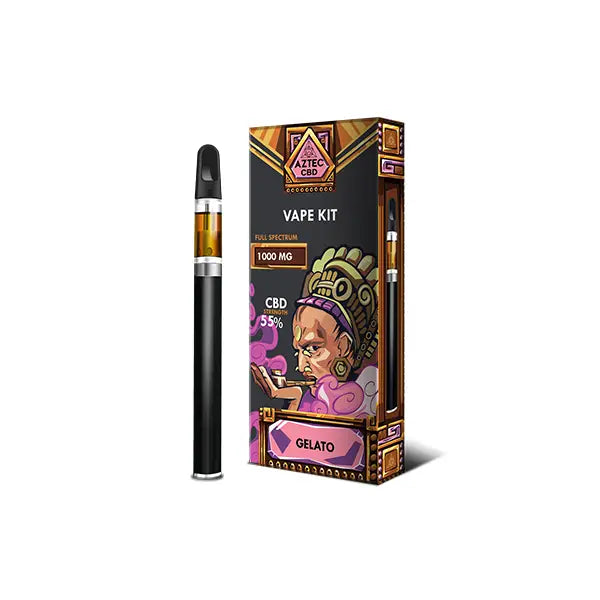 Aztec CBD 1000mg Vape Kit - 1ml - CBD Products