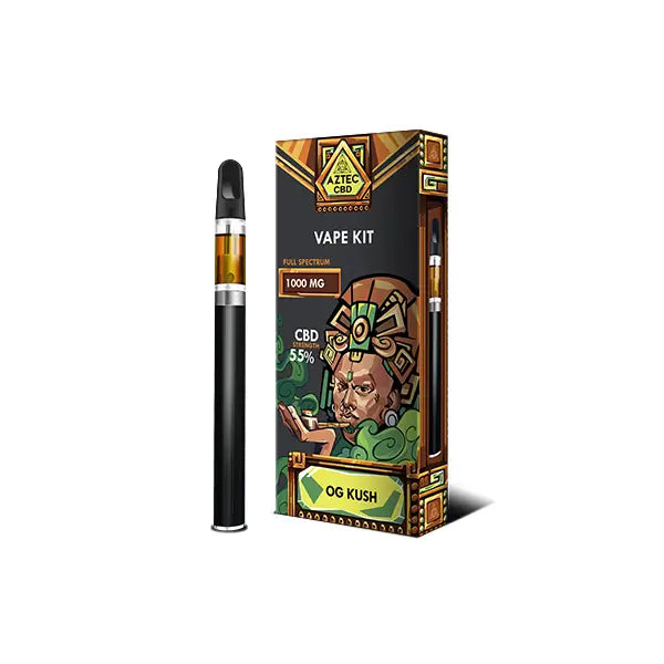 Aztec CBD 1000mg Vape Kit 1ml CBD Products