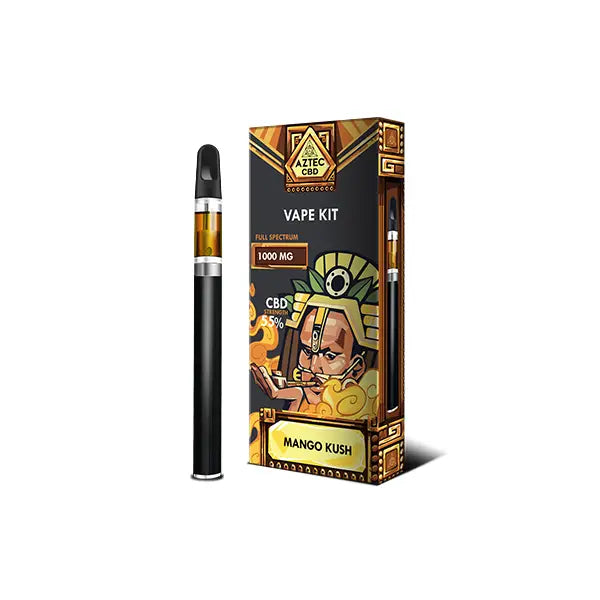 Aztec CBD 1000mg Vape Kit - 1ml - CBD Products