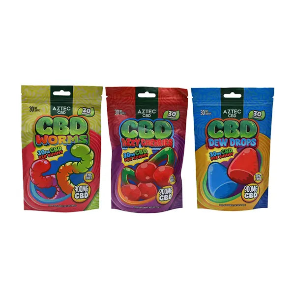 Aztec CBD 900mg Gummies - 150g - CBD Products