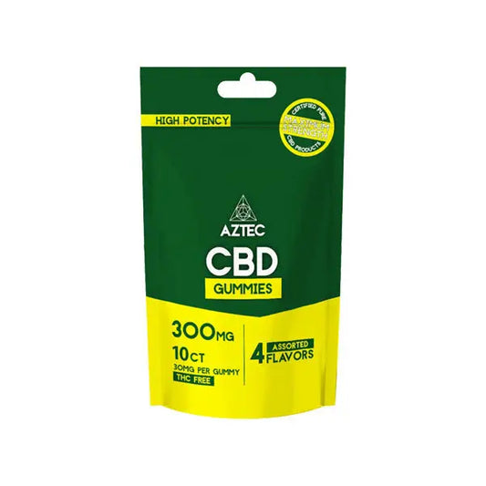 Aztec CBD Broad Spectrum 300mg CBD Gummies - 10 Pieces - CBD Products