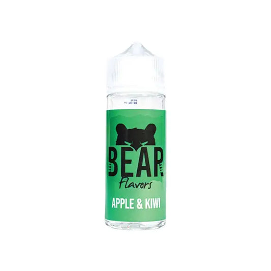 Bear Flavours 100mg Shortfill 0mg (70VG/30PG) - Apple & Kiwi - Vaping Products