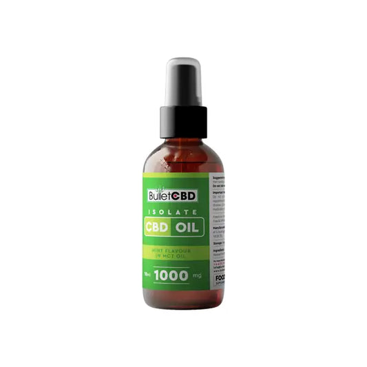 Bullet CBD 1000mg Pure Mint CBD Isolate MCT Oil Spray - 10ml - CBD Products