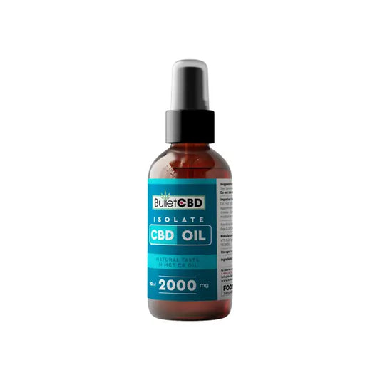 Bullet CBD 2000mg Pure CBD Isolate MCT Oil Spray - 10ml - CBD Products