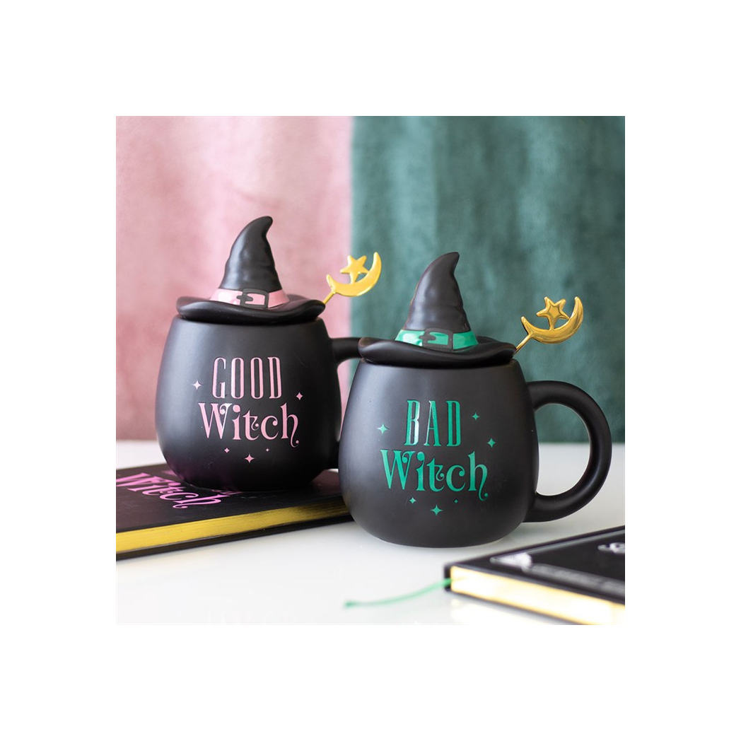 Good Witch Lidded Mug with Spoon