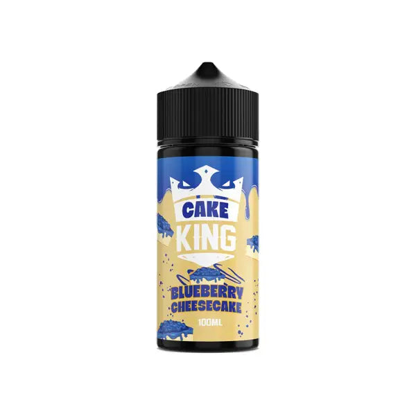 Cake King 100ml Shortfill 0mg (70VG/30PG) - Blueberry Cheesecake - Vaping Products