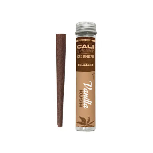CALI CONES Cocoa 30mg Full Spectrum CBD Infused Cone - Vanilla Kush - Smoking Products