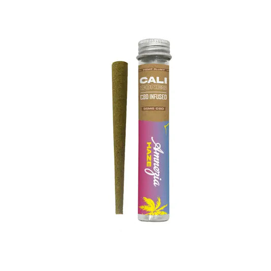 CALI CONES Hemp 30mg Full Spectrum CBD Infused Cone - Amnesia Haze - Smoking Products