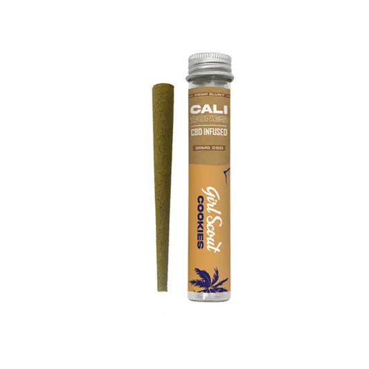 CALI CONES Hemp 30mg Full Spectrum CBD Infused Cone - Girl Scout Cookies - Smoking Products