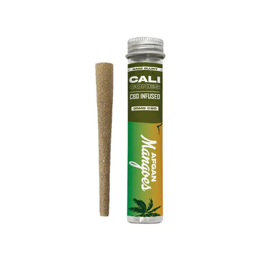 CALI CONES Sage 30mg Full Spectrum CBD Infused Cone - Afgan Mangoes - Smoking Products