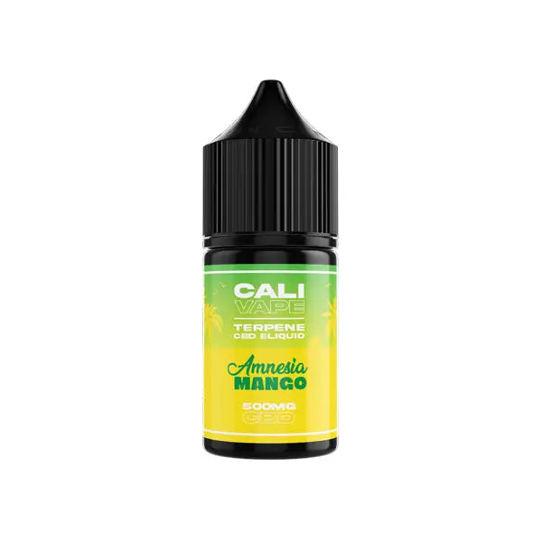 CALI VAPE 500mg Full Spectrum CBD E-liquid 10ml (60PG/40VG) - Amnesia Mango - CBD Products