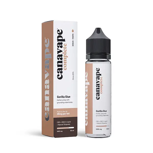 Canavape 1800mg Full-Spectrum CBD + CBG E-liquid 50ml (30VG/70PG) - CBD Products