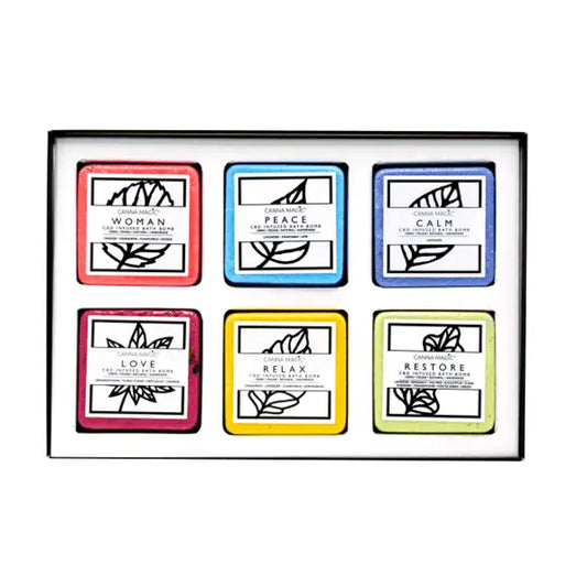 Canna Magic 100mg CBD Infused Bath Bomb Gift Set - 6 Pieces - CBD Products