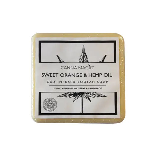 Canna Magic 100mg CBD Sweet Orange & Hemp Oil Soap 145g - CBD Products