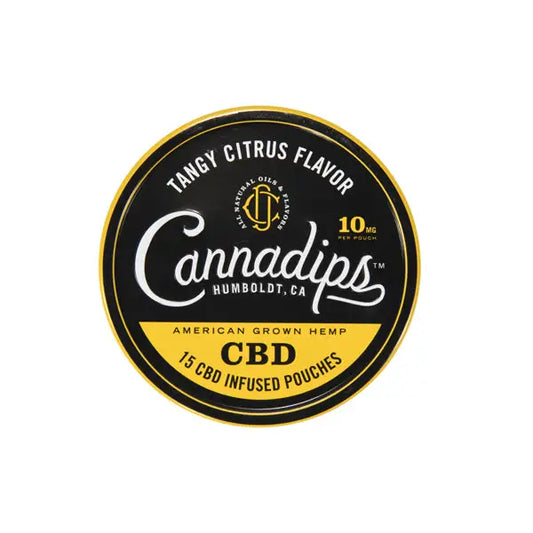Cannadips 150mg CBD Snus Pouches - Tangy Citrus - CBD Products