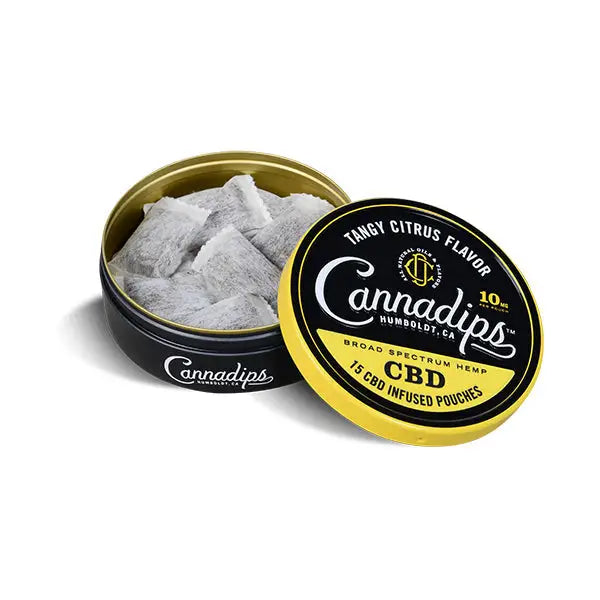 Cannadips 150mg CBD Snus Pouches - Tangy Citrus - CBD Products