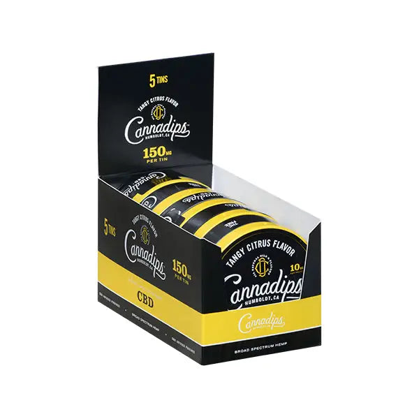 Cannadips 150mg CBD Snus Pouches - Tangy Citrus - CBD Products