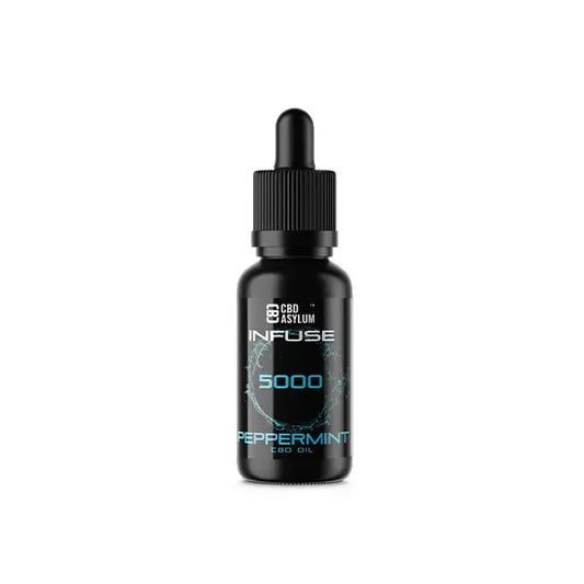 CBD Asylum Infuse 5000mg CBD Peppermint Oil - 30ml (BUY 1 GET 2 FREE) - CBD Products