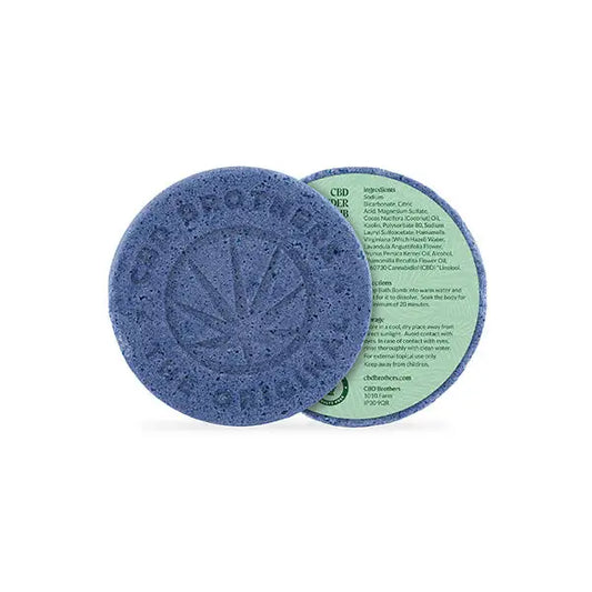 Blue CBD Bath Bomb from CBD Brothers 100mg Lavender Bath Bomb 100g product display