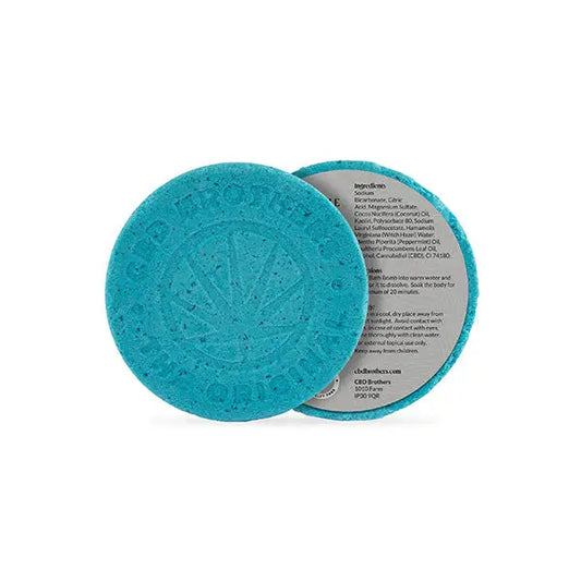 Blue CBD Bath Bomb from CBD Brothers 100mg CBD Muscle Bath Bomb 100g