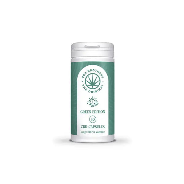 CBD Brothers Green Edition 210mg CBD/CBDA Vegan Capsules - 30 Caps - CBD Products